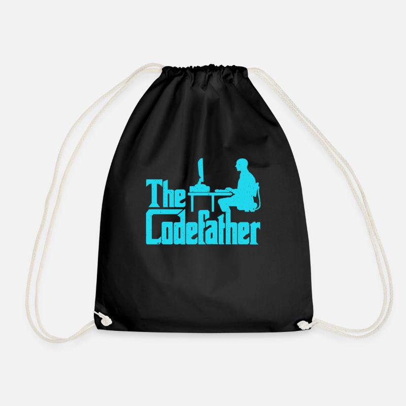 Programming - The Codefather - Drawstring Bag - black