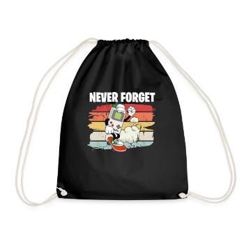 Fête rétro vintage n'oublie jamais les années 80 90 - Sac de sport léger - noir - Devant