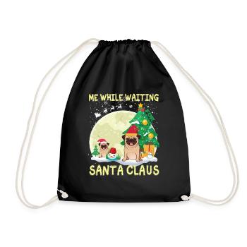 Carlin moi en attendant le Père Noël - Sac de sport léger - noir - Devant