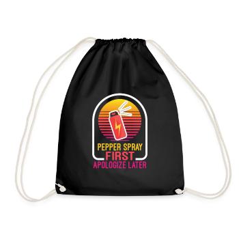 Le spray au poivre commence par excuser Murderino - Sac de sport léger - noir - Devant