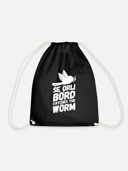 Denglisch Alman Vogel - Turnbeutel - Schwarz