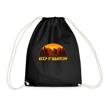 Keep It Squatchy Shirt - Drawstring Bag - black - Front