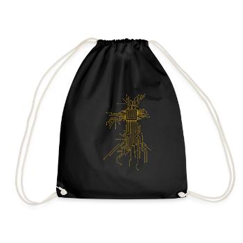 Programmierer & Informatiker Geschenk - Turnbeutel - Schwarz - Vorne