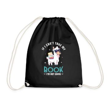 Reader Design for a Reading Fan - Drawstring Bag - black - Front