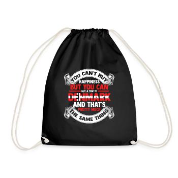 Denmark Copenhagen Scandinavia Danish Europe - Drawstring Bag - black - Front