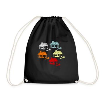 Agent immobilier - Sac de sport léger - noir - Devant