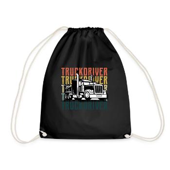 un camion - Sac de sport léger - noir - Devant