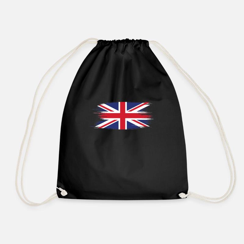 Union Jack - Turnbeutel - Schwarz