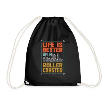 Roller coaster - Drawstring Bag - black - Front