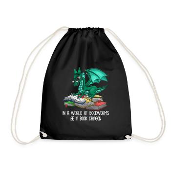 Kite - Drawstring Bag - black - Front