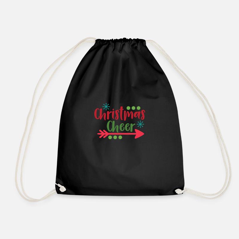Weihnachtsbeifall - Weihnachtsgeschenk - Turnbeutel - Schwarz