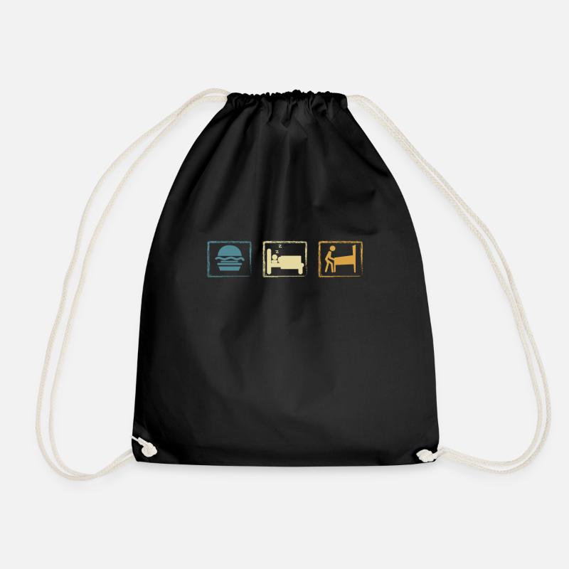 Flipper rétro manger le flipper de sommeil - Sac de sport léger - noir