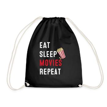 Cinéma Cinéma Télévision cadeau soirée cinéma - Sac de sport léger - noir - Devant