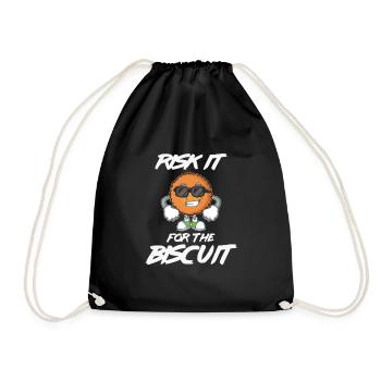 Risque drôle pour le biscuit - Pour le biscuit et - Sac de sport léger - noir - Devant