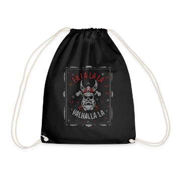 Fa La La Valhalla Vikings Ugly Christmas - Sac de sport léger - noir - Devant