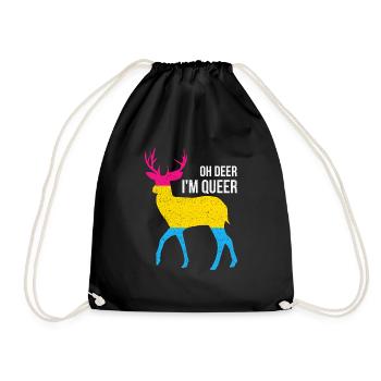 Pansexual Queer - Drawstring Bag - black - Front