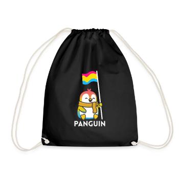 Pansexuell Gay Pride - Turnbeutel - Schwarz - Vorne
