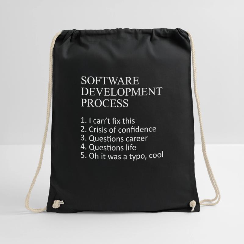 Web Developer Software Development Process Javascr Drawstring Bag