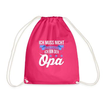 Opa - Turnbeutel - Fuchsia - Vorne