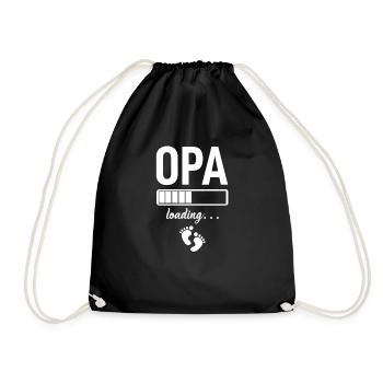 Opa - Turnbeutel - Schwarz - Vorne