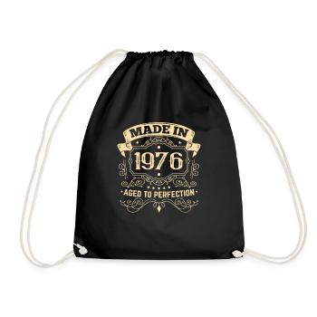 Fabriqué en 1976 Idées cadeaux d’anniversaire - Sac de sport léger - noir - Devant