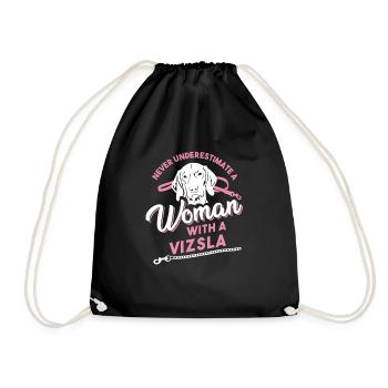 Vizsla Spruch für eine Magyar Vizsla Besitzerin - Turnbeutel - Schwarz - Vorne