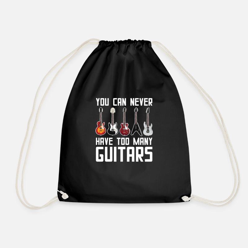 Gitarre - Turnbeutel - Schwarz