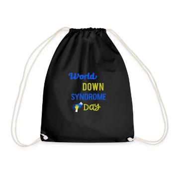 World Down Syndrome Day - Drawstring Bag - black - Front