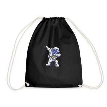 astronaute - Sac de sport léger - noir - Devant