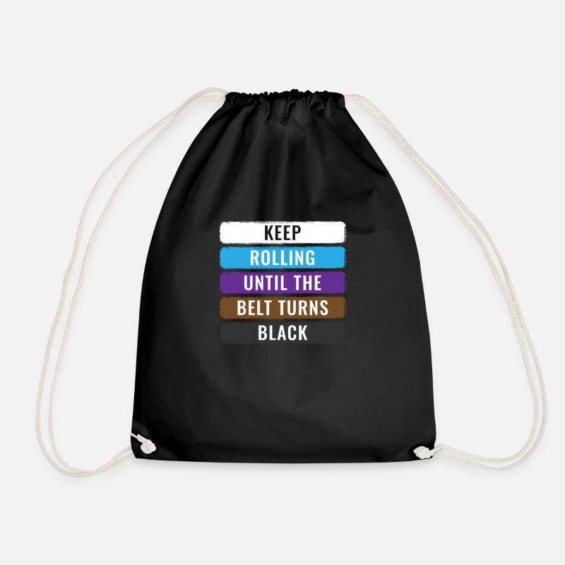 Keep Rolling BJJ Gifts Jujitsu Gift Brazilian Jiu- - Turnbeutel - Schwarz