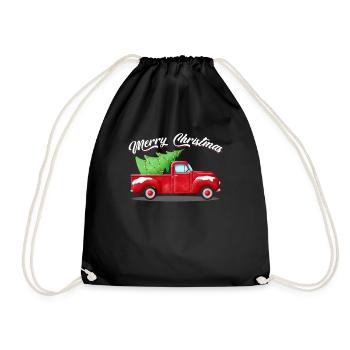 Merry Christmas Truck fait par The manzanita's - Sac de sport léger - noir - Devant