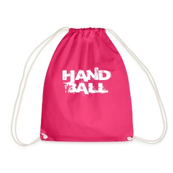 Handball Handballer Handballerin Unisex - Turnbeutel - Fuchsia - Vorne