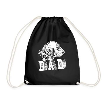 Chemise Papa Setter Irlandais - Sac de sport léger - noir - Devant