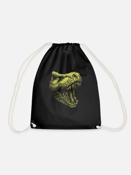 Dinosaurier Geschenkidee Dino Liebhaber - Turnbeutel - Schwarz