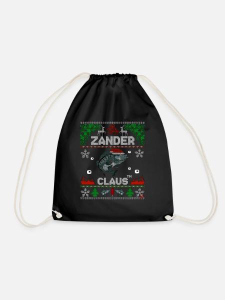 Zander Claus ® Das Original !!!Weihnachtsoutfit - Turnbeutel - Schwarz