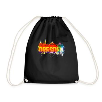Dresden Saxony - Drawstring Bag - black - Front