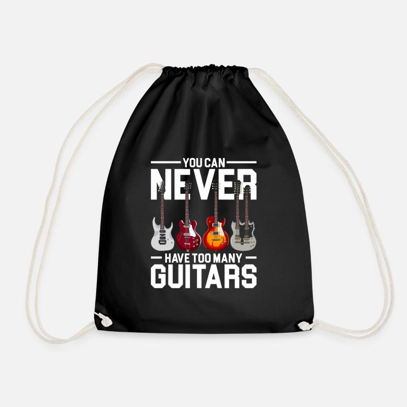 Gitarre - Turnbeutel - Schwarz