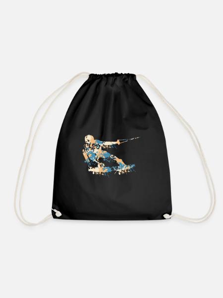 Wakeboard Splash - Turnbeutel - Schwarz