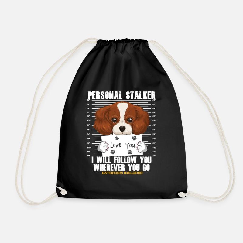 Funny Cavalier King Charles Spaniel Gift - Turnbeutel - Schwarz