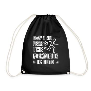 Paramedic Have No Fear Paramedic Is Here - Drawstring Bag - black - Front