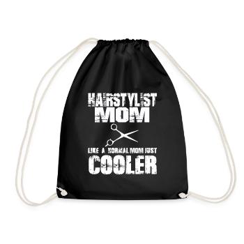 Coiffeur maman salon de coiffure fête des mères maman - Sac de sport léger - noir - Devant
