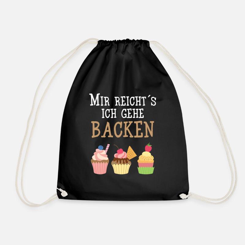 Bäcker - Mir Reicht´s ich gehe Backen - Turnbeutel - Schwarz