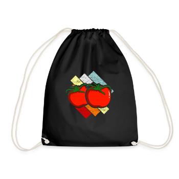Tomate - Turnbeutel - Schwarz - Vorne