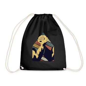 Arm wrestling - Drawstring Bag - black - Front