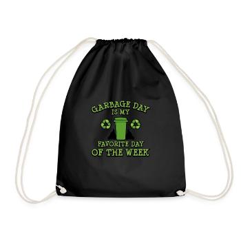 Fun Garbage Day Trash Day Gifts Trash Can Trash Ma - Sac de sport léger - noir - Devant