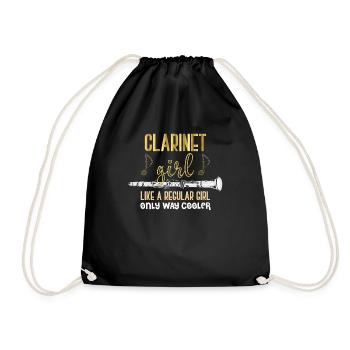 Musique classique pour clarinette - Sac de sport léger - noir - Devant
