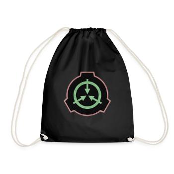 SCP Logo coloured - Drawstring Bag - black - Front