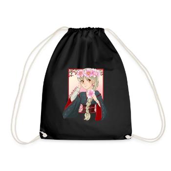 Esthétique Japonaise Anime Girl I Otaku I Manga Kawa - Sac de sport léger - noir - Devant