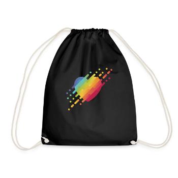LGBT - Turnbeutel - Schwarz - Vorne