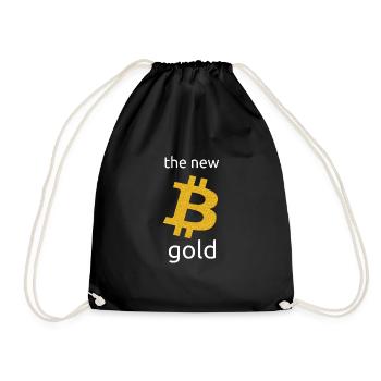 Conception de bitcoin doré pour les cadeaux cryptographiques - Sac de sport léger - noir - Devant